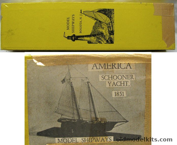 Model Shipways 1/64 Schooner Yacht 'America' 1851 - 20 Inch Long Wooden Ship Kit plastic model kit